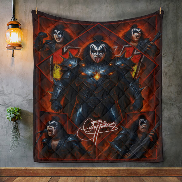 Kiss Band Quilt Blanket - GNE NEW243