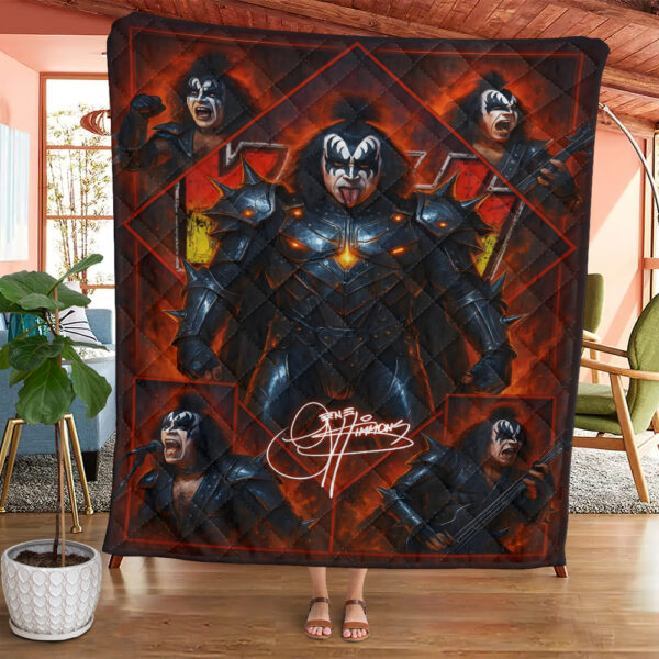Kiss Band Quilt Blanket - GNE NEW243