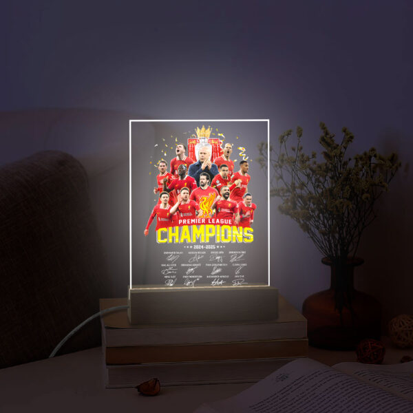 Liverpool FC Led Light with Wooden Base (7 Colors) – TANTN 12378