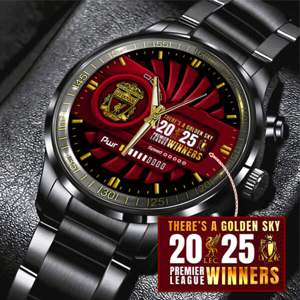Liverpool FC Black Stainless Steel Watch - MAITM 10864