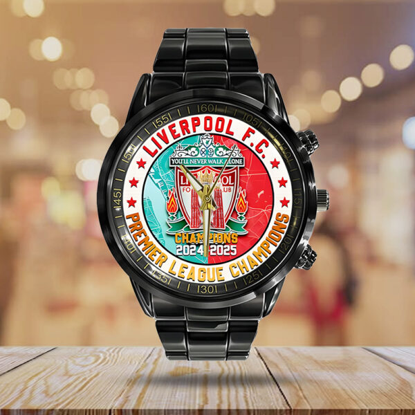 Liverpool FC Black Stainless Steel Watch - TANTN 12222