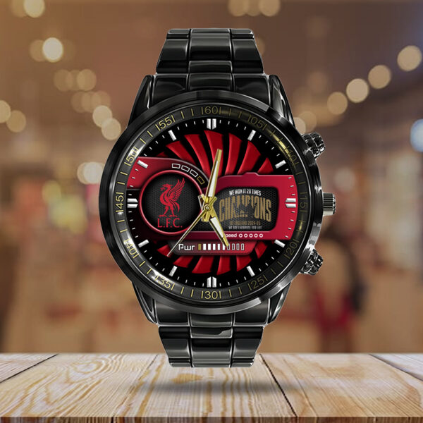 Liverpool FC Black Stainless Steel Watch - TANTN 12423