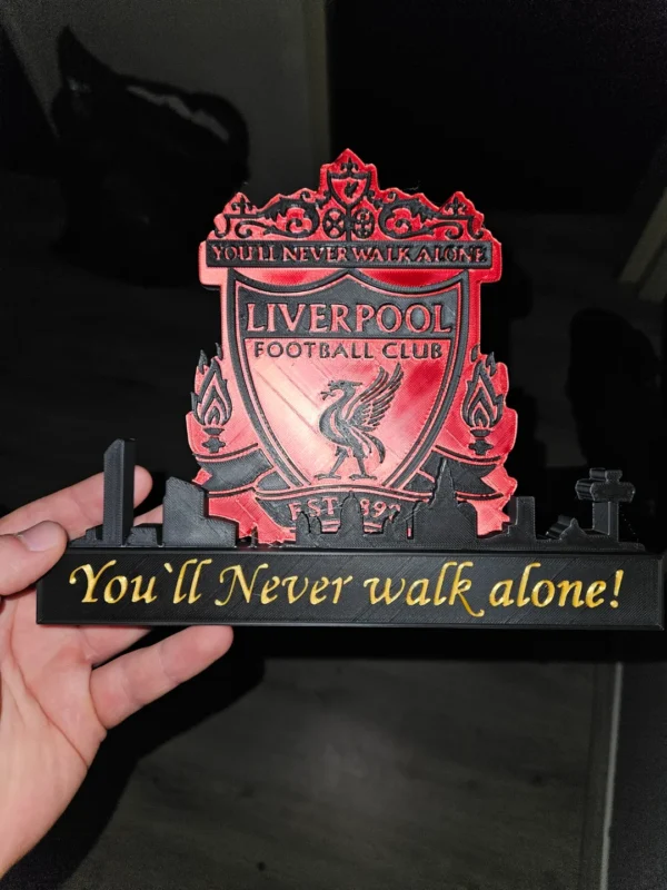 Liverpool FC Skyline 3D Printed Decorative Plaque - GNE DROP574