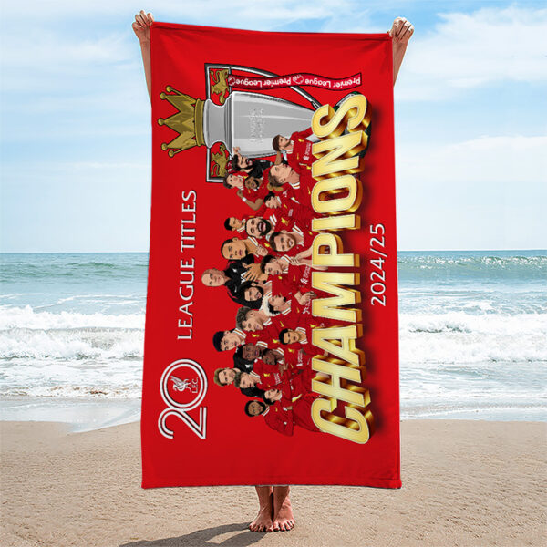 Liverpool FC Rectangle Beach Towel - TANTN 12189