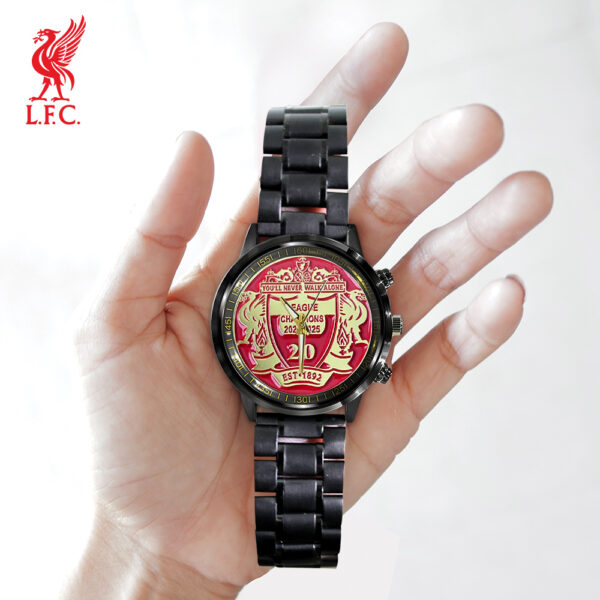 Liverpool FC Black Stainless Steel Watch - TANTN 12195