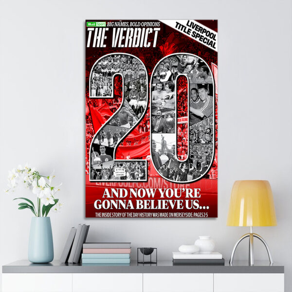 Liverpool FC Rectangle Canvas With Inner Frame - TANTN 12413