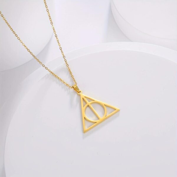 Harry Potter Stainless Steel Deathly Hallows Necklace - MAITM DROP103