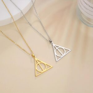 Harry Potter Stainless Steel Deathly Hallows Necklace - MAITM DROP103