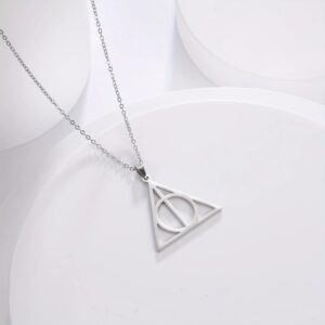 Harry Potter Stainless Steel Deathly Hallows Necklace - MAITM DROP103