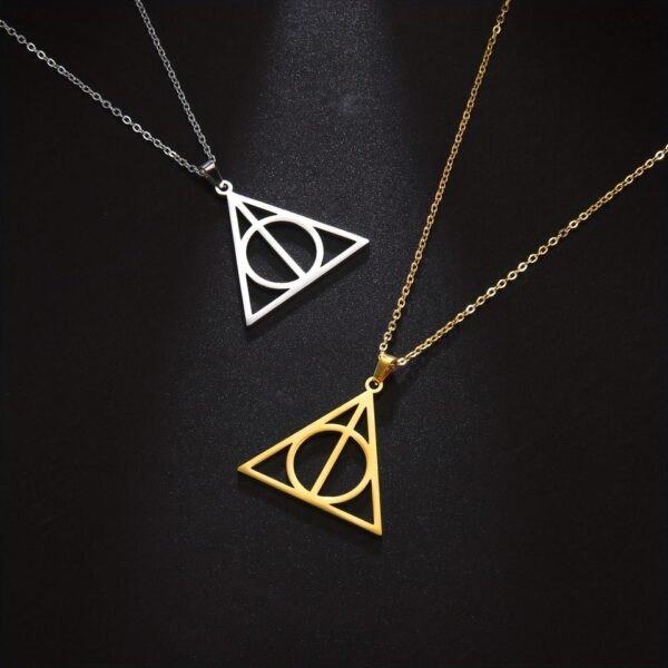 Harry Potter Stainless Steel Deathly Hallows Necklace - MAITM DROP103