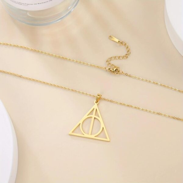 Harry Potter Stainless Steel Deathly Hallows Necklace - MAITM DROP103