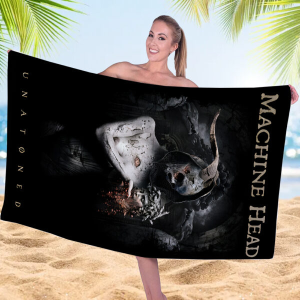 Machine Head Rectangle Beach Towel - MAITM 10704