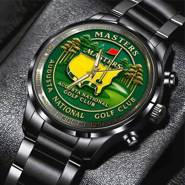 Golf Masters Tournament Black Stainless Steel Watch - MAITM 10741