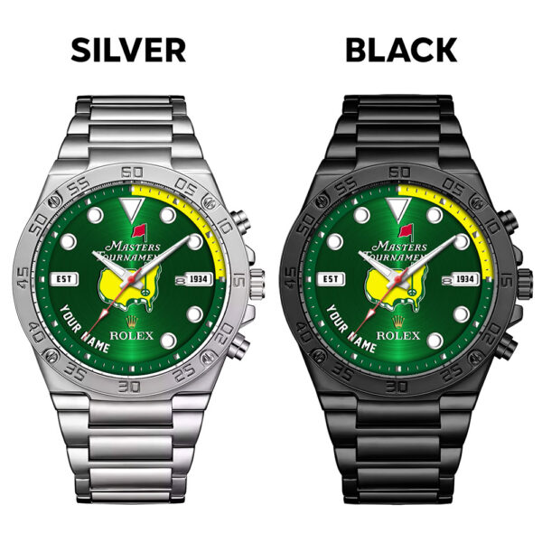 Golf Personalized Masters Tournament x Rolex Black Stainless Steel Watch - MAITM 10530