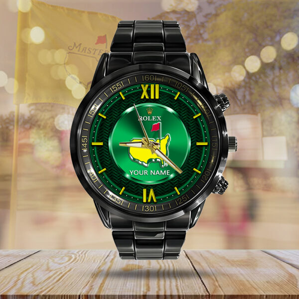 Golf Personalized Masters Tournament x Rolex Black Stainless Steel Watch - MAITM 10536