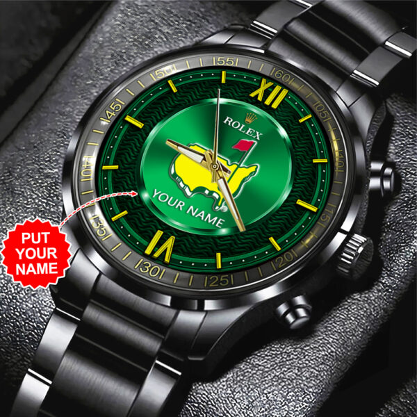 Golf Personalized Masters Tournament x Rolex Black Stainless Steel Watch - MAITM 10536
