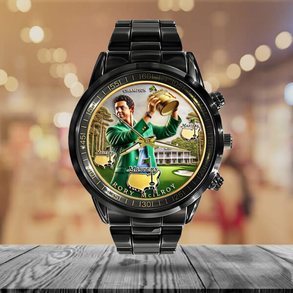 Golf Masters Tournament x Rory McIlroy Black Stainless Steel Watch - MAITM 10732
