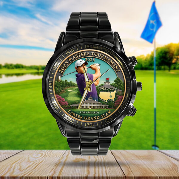 Golf Masters Tournament x Rory McIlroy Black Stainless Steel Watch - MAITM 10739