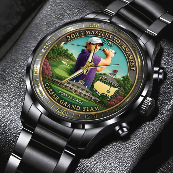 Golf Masters Tournament x Rory McIlroy Black Stainless Steel Watch - MAITM 10739