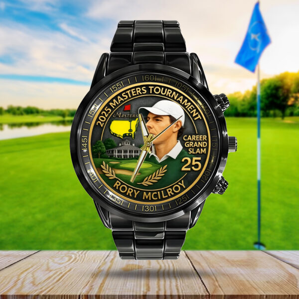 Golf Masters Tournament x Rory McIlroy Black Stainless Steel Watch - MAITM 10740