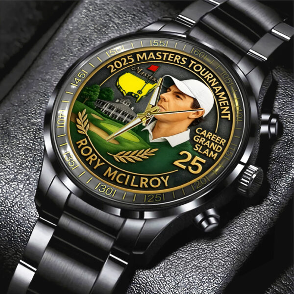 Golf Masters Tournament x Rory McIlroy Black Stainless Steel Watch - MAITM 10740