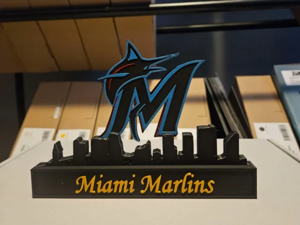 Miami Marlins 3D Printed Decorative Plaque - GNE DROP586