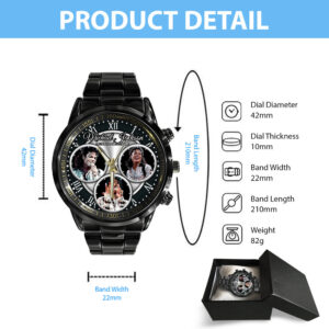 Michael Jackson Black Stainless Steel Watch - HOATT 9928