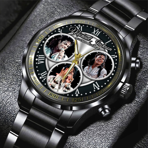 Michael Jackson Black Stainless Steel Watch - HOATT 9928