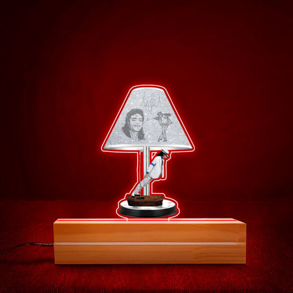 Michael Jackson Led Light with Wooden Base (7 Colors) – HOATT 10046