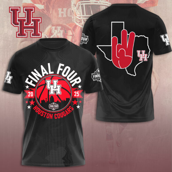 Houston Cougars Men's Basketball 3D Apparel - NGHIAVT 1934