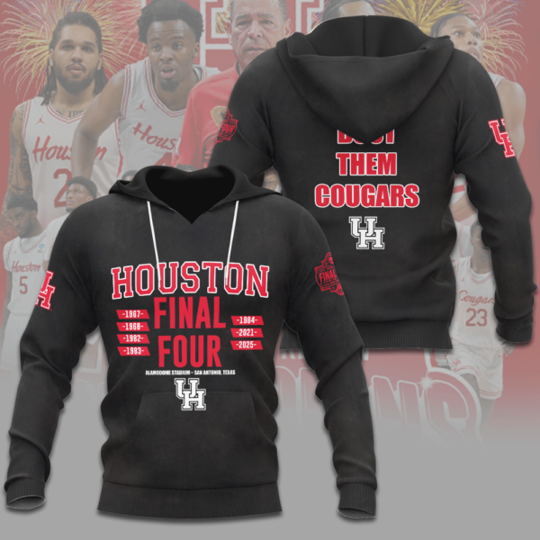 Houston Cougars Men's Basketball 3D Apparel - NGHIAVT 1939