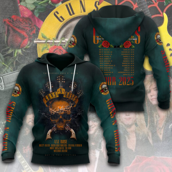 Guns N’ Roses 3D Apparel - NGHIAVT 1957