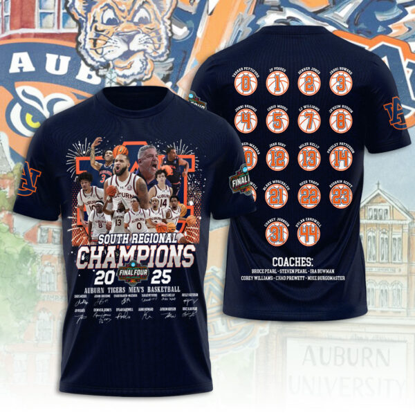 Auburn Tigers Men's Basketball 3D Apparel - NGHIAVT 1961