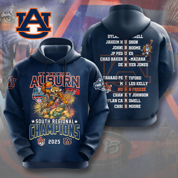 Auburn Tigers Men's Basketball 3D Apparel - NGHIAVT 1962
