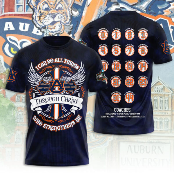 Auburn Tigers Men's Basketball 3D Apparel - NGHIAVT 1965