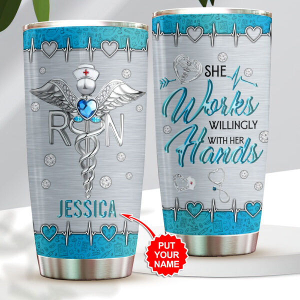 Personalized Nurse Tumbler Cup - HOATT 10024