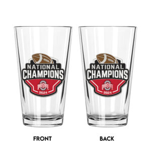 Ohio State Buckeyes Football 16oz Print Glass Cup - TANTN 12139