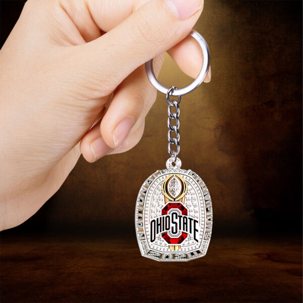Ohio State Buckeyes Football Custom Shape 2-sided Keychain - HOATT 9862