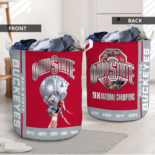 Ohio State Buckeyes Football Laundry Basket – HOATT 9676