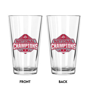 Ohio State Buckeyes Football 16oz Print Glass Cup - TANTN 12137
