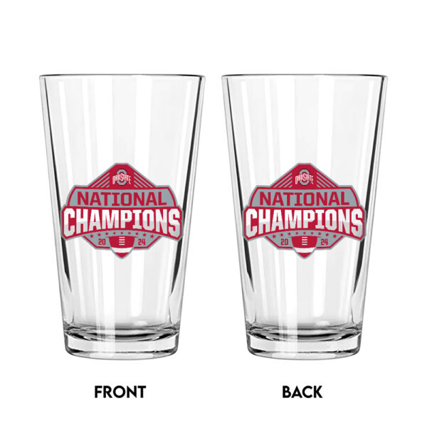 Ohio State Buckeyes Football 16oz Print Glass Cup - TANTN 12137