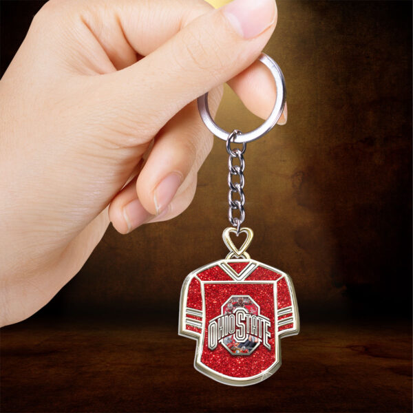 Ohio State Buckeyes Football Custom Shape 2-sided Keychain - HOATT 9677