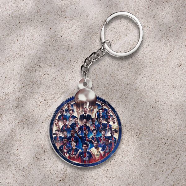 Paris Saint-Germain Custom Shape 2-sided Keychain - HOATT 9735