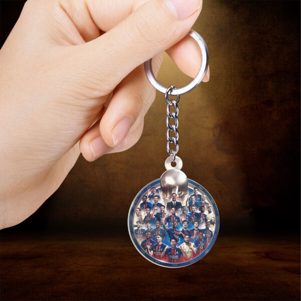 Paris Saint-Germain Custom Shape 2-sided Keychain - HOATT 9735
