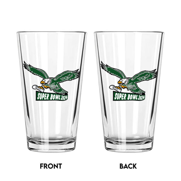 Philadelphia Eagles 16oz Print Glass Cup - TANTN 12142