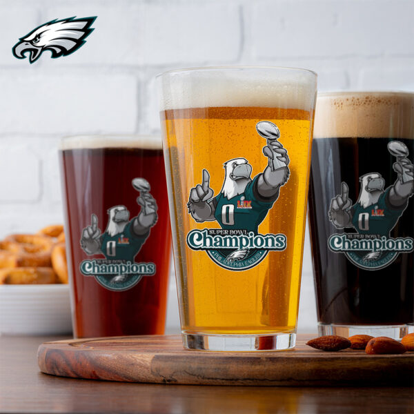 Philadelphia Eagles 16oz Print Glass Cup - TANTN 12141