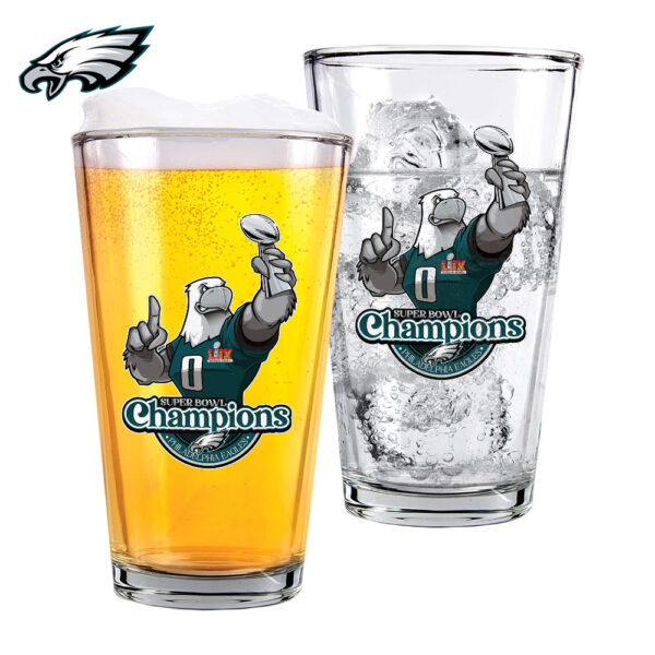 Philadelphia Eagles 16oz Print Glass Cup - TANTN 12141