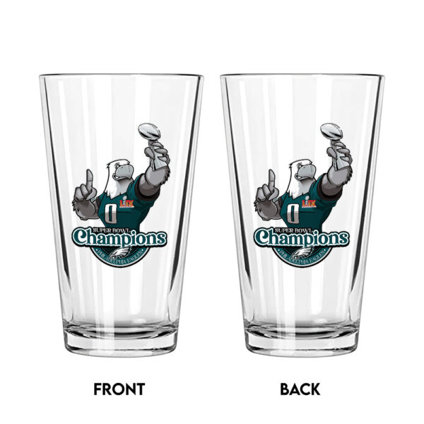 Philadelphia Eagles 16oz Print Glass Cup - TANTN 12141