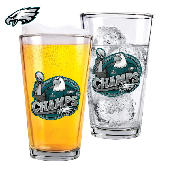 Philadelphia Eagles 16oz Print Glass Cup - TANTN 12143