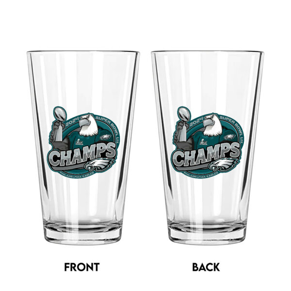 Philadelphia Eagles 16oz Print Glass Cup - TANTN 12143